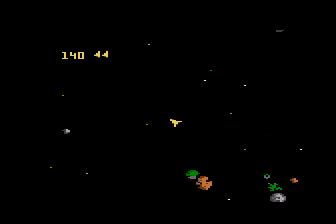 Asteroids for Atari 7800 displayed by Tritari in Altirra