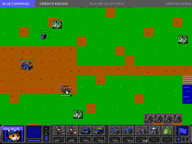 A base structure progressing through its construction stages in HCommand