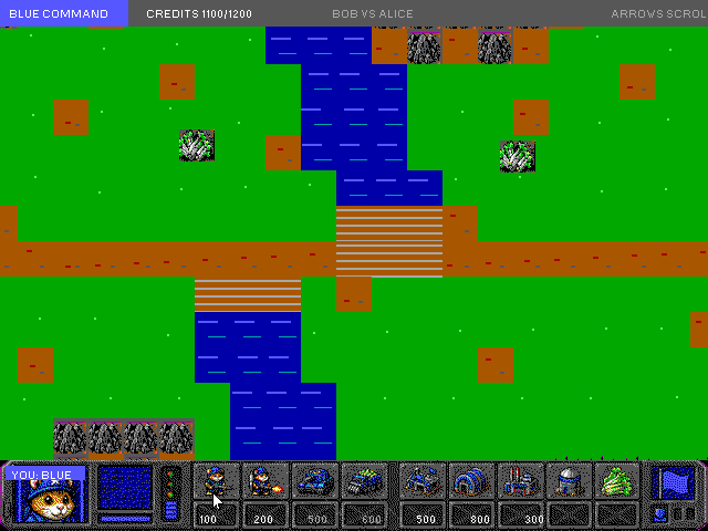 HCommand view scrolled across its large terrain map toward the enemy